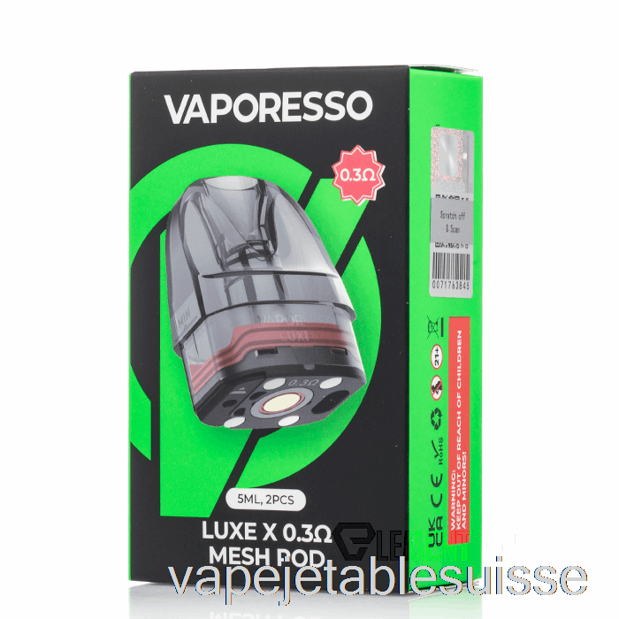 Vape Suisse Vaporesso Luxe X Dosettes De Remplacement 0,3ohm Luxe X Dosettes
